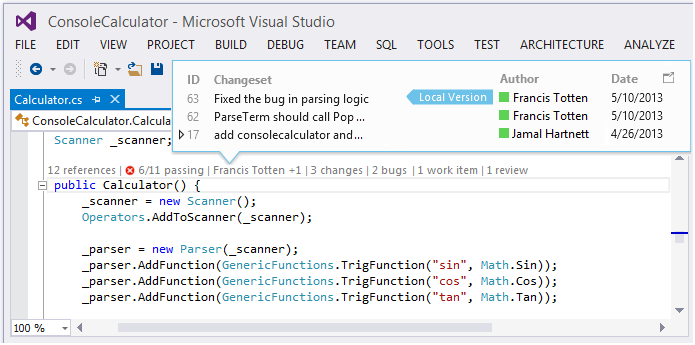 what is visual studio code lens