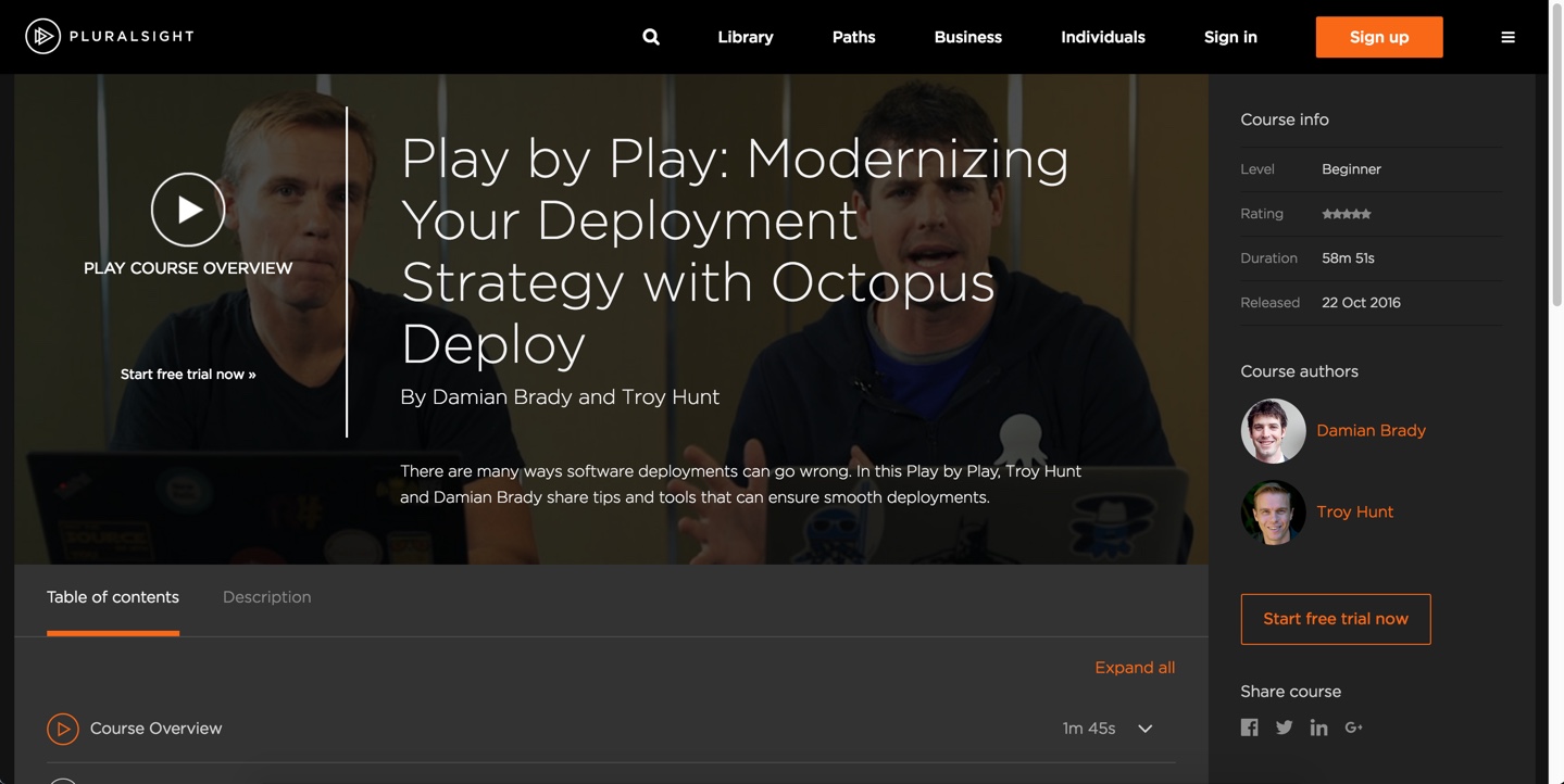 Pluralsight Play by Play with Troy Hunt and me