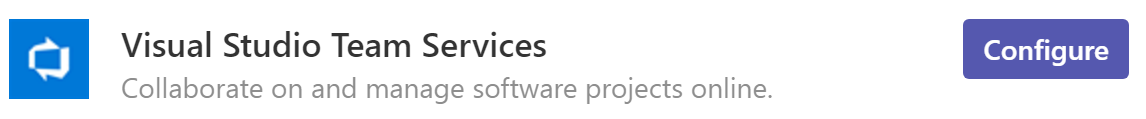 Visual Studio Team Services Connector